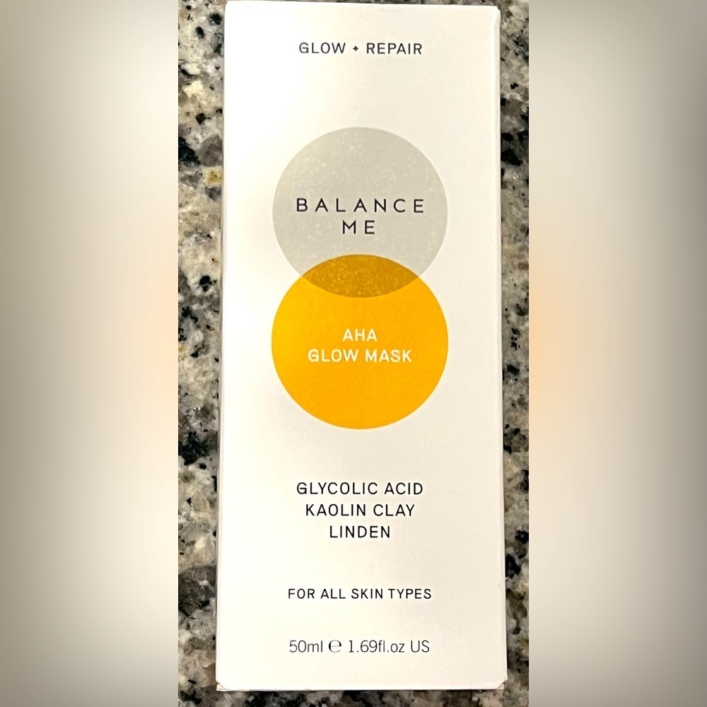 NEW!! Balance Me Aha Glow Mask Glycolic Acid Kaolin Clay NIB! 🌻🤩